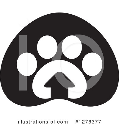 Paw Print Clipart #1276377 by Lal Perera