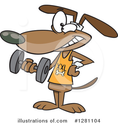 Royalty-Free (RF) Dog Clipart Illustration by toonaday - Stock Sample #1281104