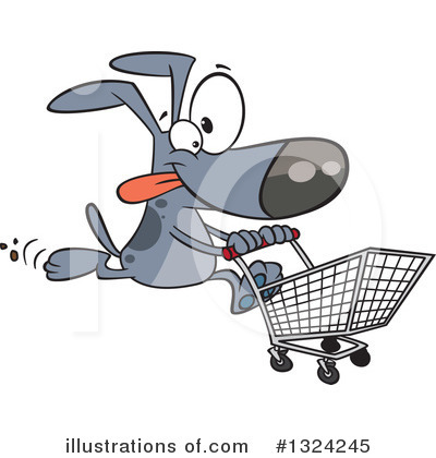 Shopping Cart Clipart #1324245 by toonaday