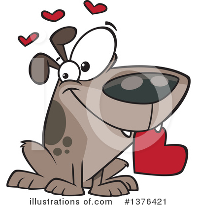 Royalty-Free (RF) Dog Clipart Illustration by toonaday - Stock Sample #1376421