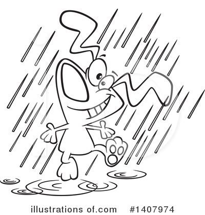 Raining Clipart #1407974 by toonaday