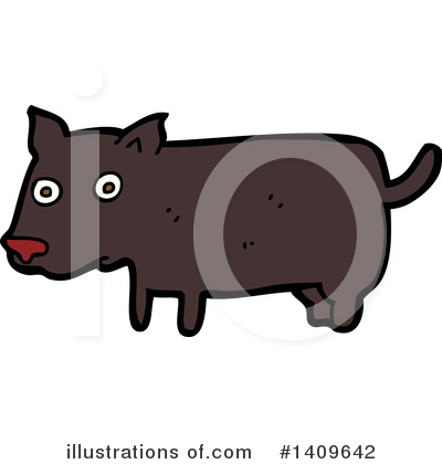 Royalty-Free (RF) Dog Clipart Illustration by lineartestpilot - Stock Sample #1409642