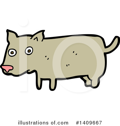 Royalty-Free (RF) Dog Clipart Illustration by lineartestpilot - Stock Sample #1409667
