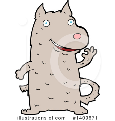 Royalty-Free (RF) Dog Clipart Illustration by lineartestpilot - Stock Sample #1409671