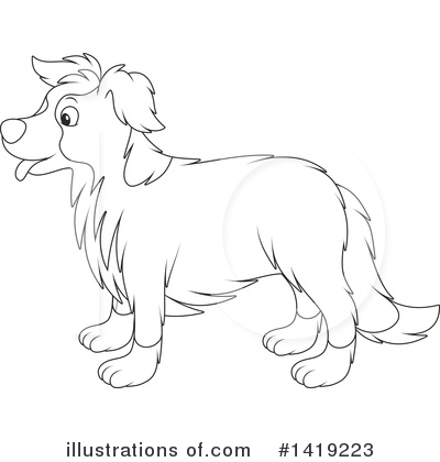 Royalty-Free (RF) Dog Clipart Illustration by Alex Bannykh - Stock Sample #1419223