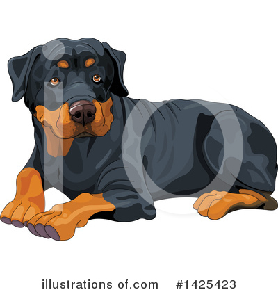 Rottweiler Clipart #1425423 by Pushkin
