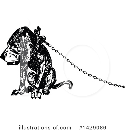 Royalty-Free (RF) Dog Clipart Illustration by Prawny Vintage - Stock Sample #1429086