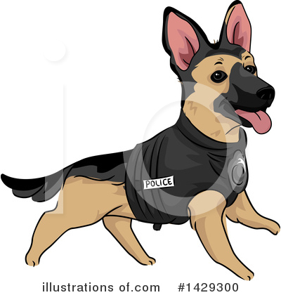 Police Dog Clipart #1429300 by BNP Design Studio