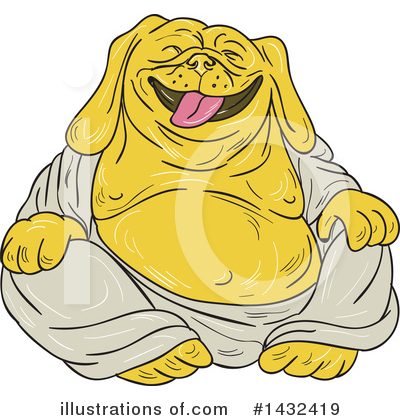 Royalty-Free (RF) Dog Clipart Illustration by patrimonio - Stock Sample #1432419