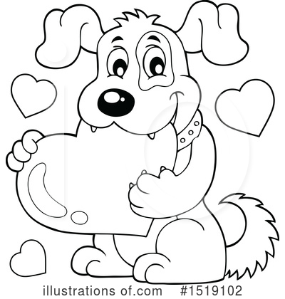 Royalty-Free (RF) Dog Clipart Illustration by visekart - Stock Sample #1519102