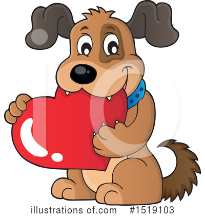 Royalty-Free (RF) Dog Clipart Illustration by visekart - Stock Sample #1519103