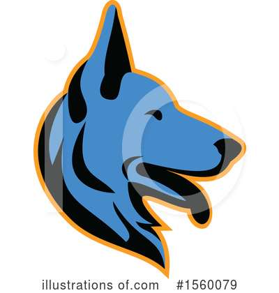 Royalty-Free (RF) Dog Clipart Illustration by patrimonio - Stock Sample #1560079