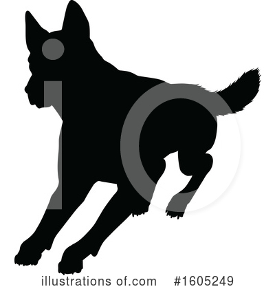 German Shepherd Clipart #1605249 by AtStockIllustration