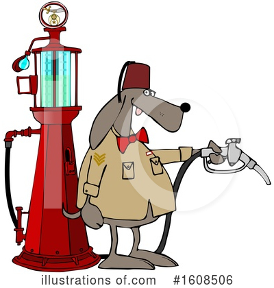 Gas Pump Clipart #1608506 by djart