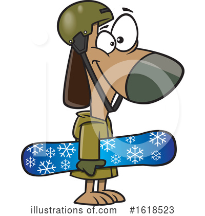 Snowboarding Clipart #1618523 by toonaday