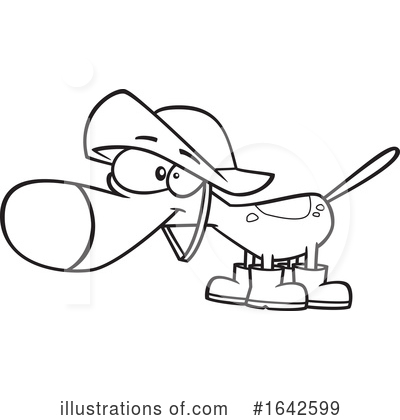 Royalty-Free (RF) Dog Clipart Illustration by toonaday - Stock Sample #1642599