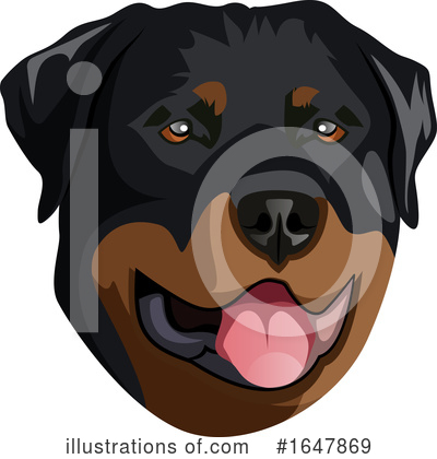 Rottweiler Clipart #1647869 by Morphart Creations