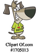 Dog Clipart #1705013 by toonaday