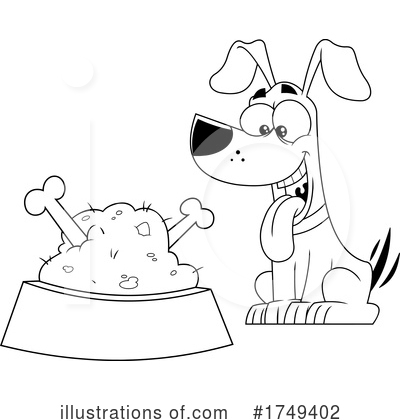 Royalty-Free (RF) Dog Clipart Illustration by Hit Toon - Stock Sample #1749402