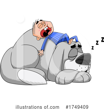 Royalty-Free (RF) Dog Clipart Illustration by Hit Toon - Stock Sample #1749409