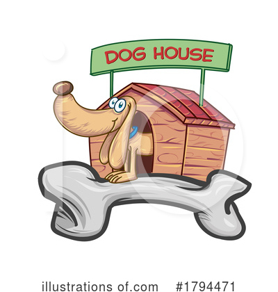 Dog House Clipart #1794471 by Domenico Condello