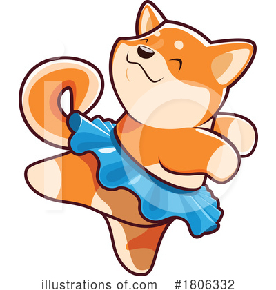 Shiba Inu Clipart #1806332 by Vector Tradition SM