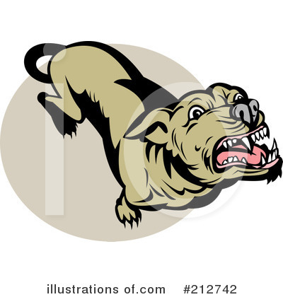 Royalty-Free (RF) Dog Clipart Illustration by patrimonio - Stock Sample #212742