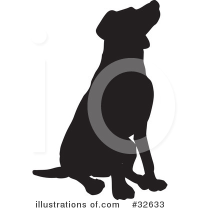 Dog Silhouette Clipart #32633 by KJ Pargeter