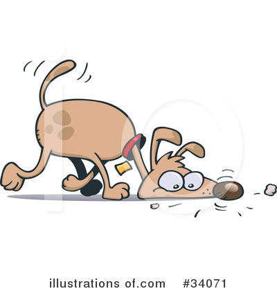 Royalty-Free (RF) Dog Clipart Illustration by gnurf - Stock Sample #34071