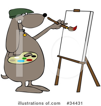 Royalty-Free (RF) Dog Clipart Illustration by djart - Stock Sample #34431