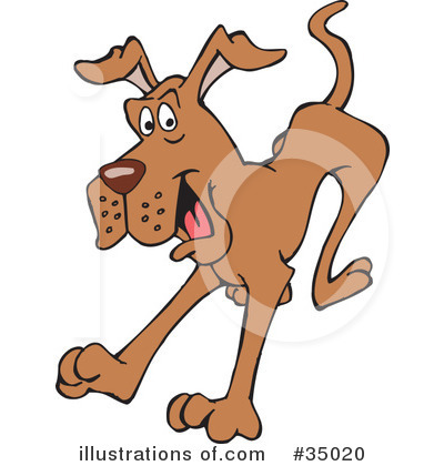 Royalty-Free (RF) Dog Clipart Illustration by Dennis Holmes Designs - Stock Sample #35020