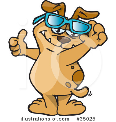 Royalty-Free (RF) Dog Clipart Illustration by Dennis Holmes Designs - Stock Sample #35025