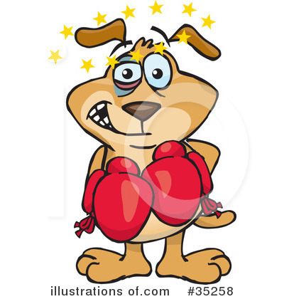 Royalty-Free (RF) Dog Clipart Illustration by Dennis Holmes Designs - Stock Sample #35258