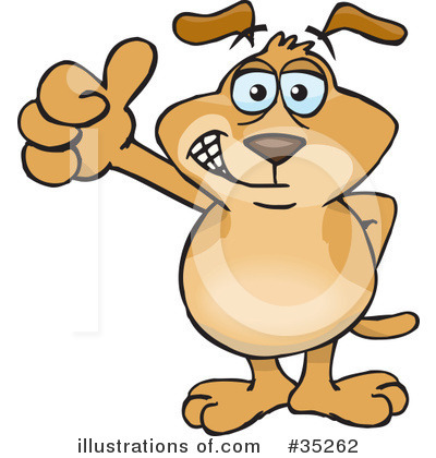 Royalty-Free (RF) Dog Clipart Illustration by Dennis Holmes Designs - Stock Sample #35262