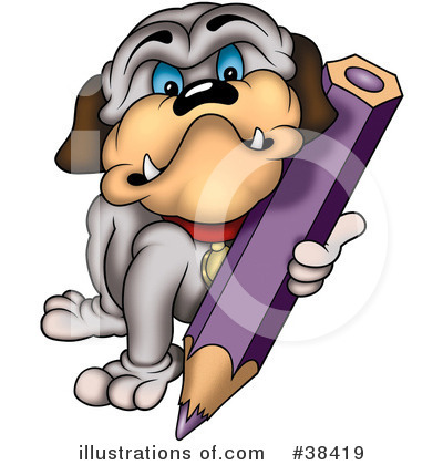 Royalty-Free (RF) Dog Clipart Illustration by dero - Stock Sample #38419