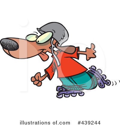 Rollerblading Clipart #439244 by toonaday