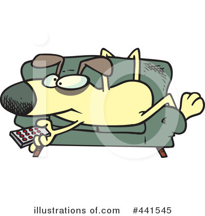 Royalty-Free (RF) Dog Clipart Illustration by toonaday - Stock Sample #441545
