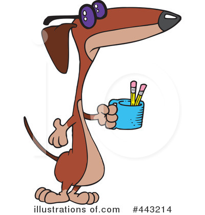 Royalty-Free (RF) Dog Clipart Illustration by toonaday - Stock Sample #443214