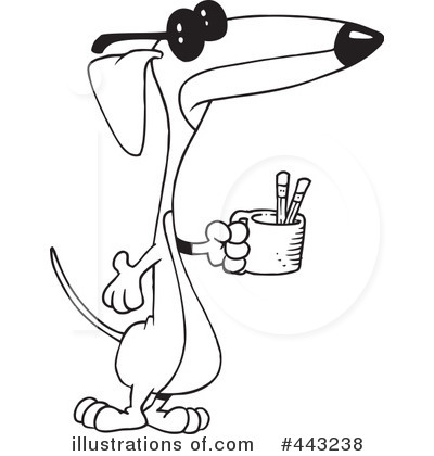 Royalty-Free (RF) Dog Clipart Illustration by toonaday - Stock Sample #443238