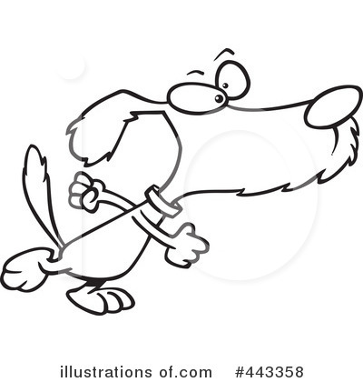 Royalty-Free (RF) Dog Clipart Illustration by toonaday - Stock Sample #443358