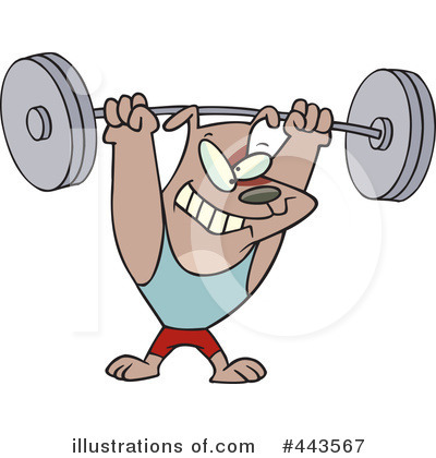 Weightlifting Clipart #443567 by toonaday