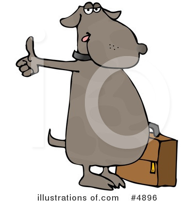 Royalty-Free (RF) Dog Clipart Illustration by djart - Stock Sample #4896