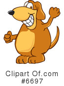 Dog Clipart #6697 by Mascot Junction