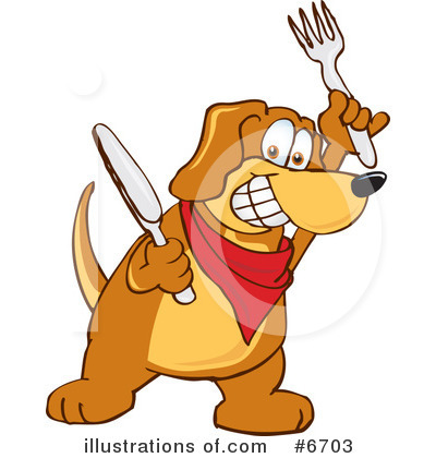 Hound Dog Clipart #6703 by Mascot Junction