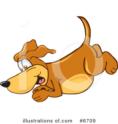 Hound Dog Clipart #6709 by Mascot Junction