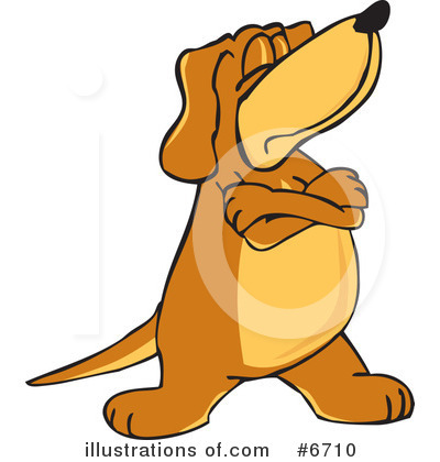 Hound Dog Clipart #6710 by Mascot Junction