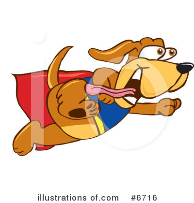 Hound Dog Clipart #6716 by Mascot Junction
