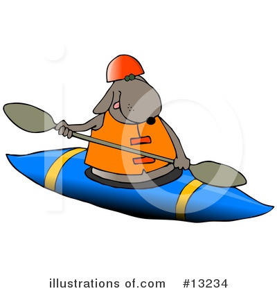 Kayaking Clipart #13234 by djart