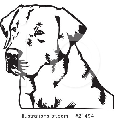 Labrador Clipart #21494 by David Rey