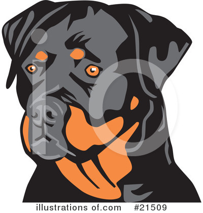 Rottweiler Clipart #21509 by David Rey